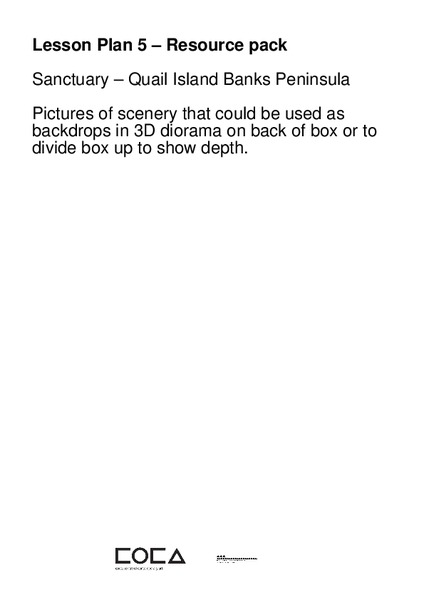 Sanctuary: Quail Island Banks Peninsula Lesson Plan