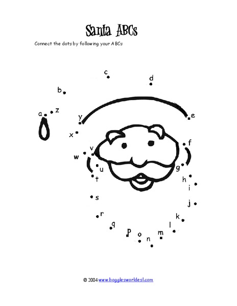 Santa ABC's Worksheet