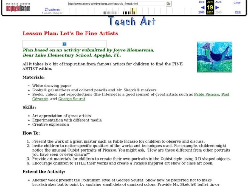 Sandpaper Drawings Lesson Plan