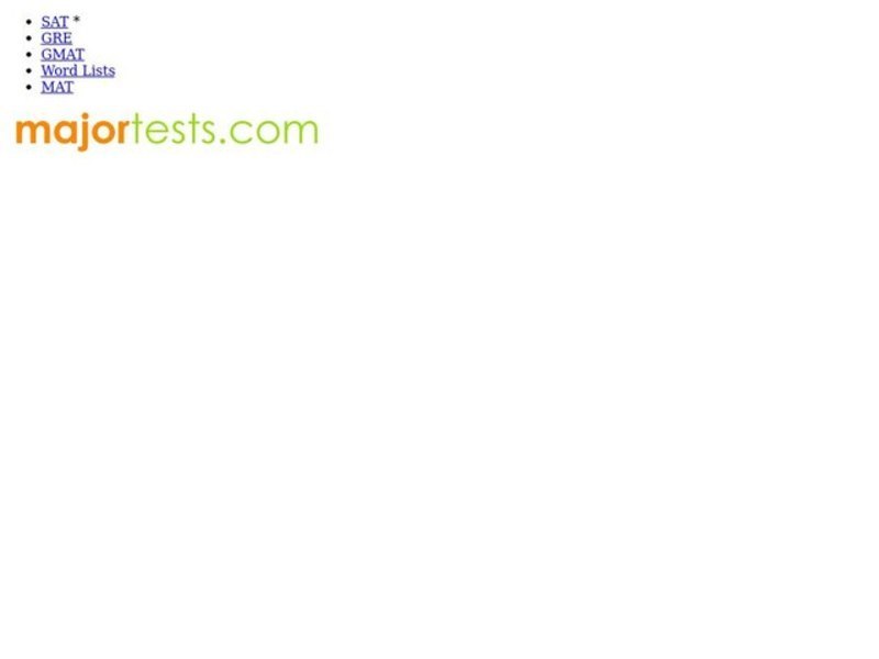 SAT problem solving practice test Worksheet