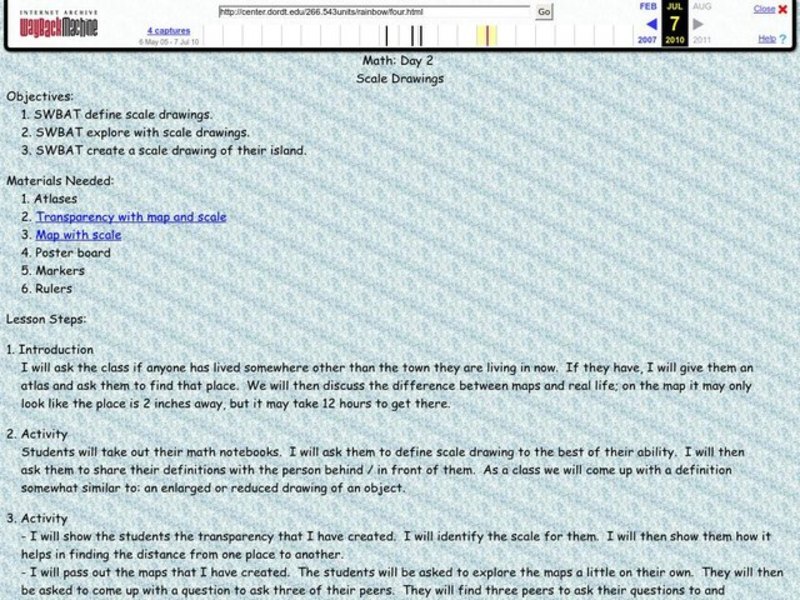 Scale Drawings Lesson Plan