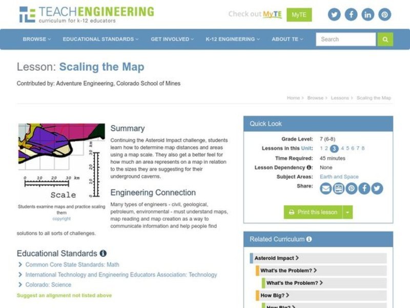Using Map Scales to Figure Distances and Areas Activity