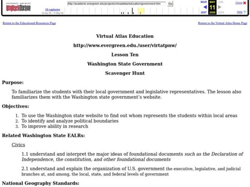 Scavenger Hunt Lesson Plan