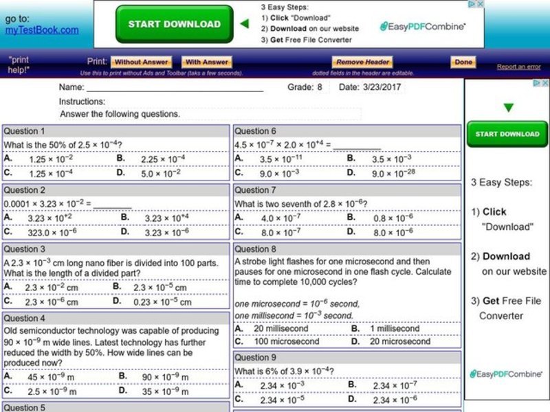 Scientific Notations Interactive
