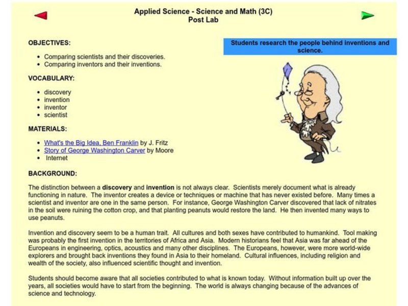 Scientists and Inventors Lesson Plan