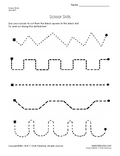 Scissor Skills Worksheet