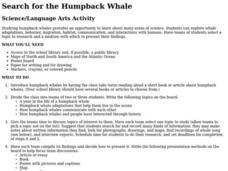 Search for the Humpback Whale Lesson Plan