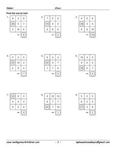 Secret Trail Worksheet