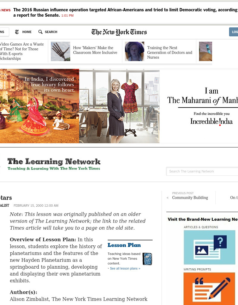 Seeing Stars Lesson Plan