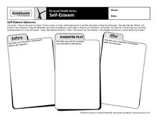 Handout: Self-Esteem (Grades 6 to 8) Worksheet