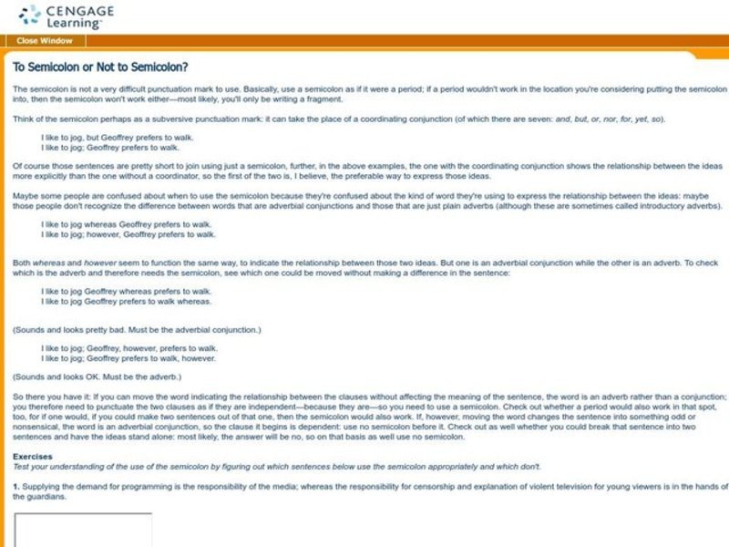 Semicolons Interactive