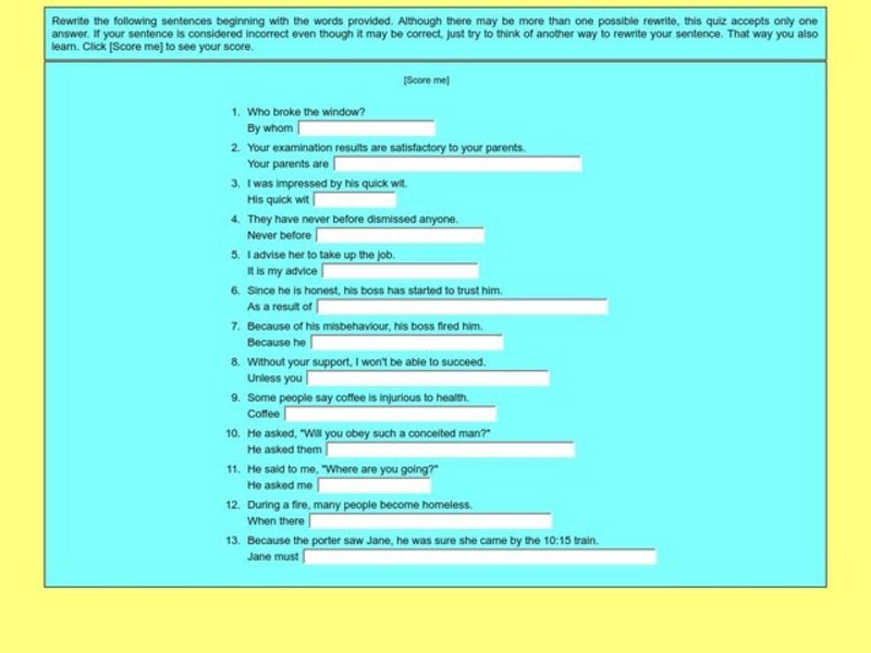 Sentence Revision Interactive