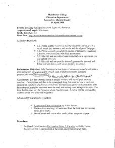 Sentence Structure Lesson Plan