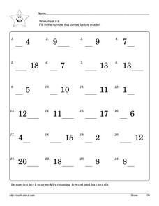 Sequencing Worksheet Worksheet