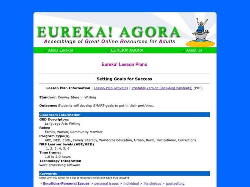 Setting Goals for Success Lesson Plan