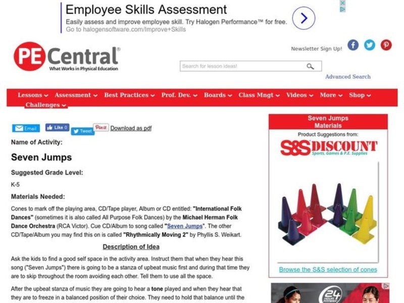 Seven Jumps Lesson Plan