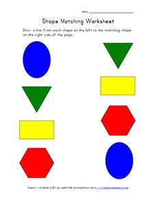 Shape Matching Worksheet Worksheet