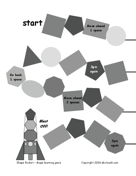 Shape Rocket Worksheet