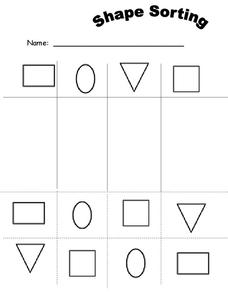 Shape Sorting Worksheet