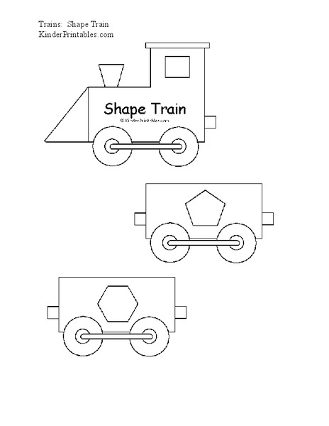 Shape Train Worksheet