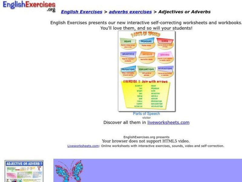 Adjectives or Adverbs Interactive