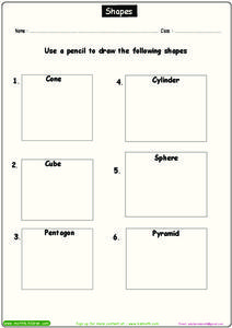 Shapes Worksheet