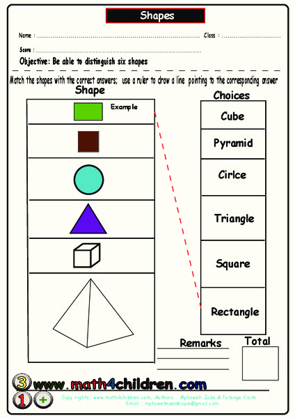 Shapes Lesson Plan