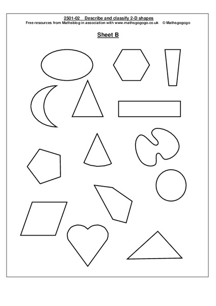 Shapes Worksheet