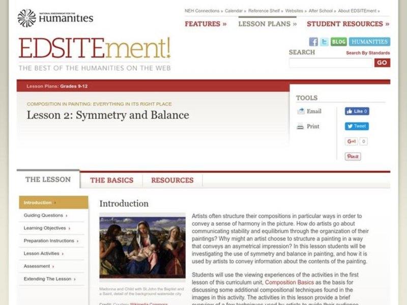 Shaping the View: Symmetry and Balance Lesson Plan