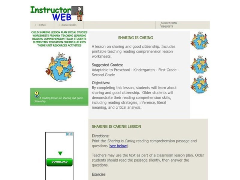 Sharing is Caring Lesson Plan