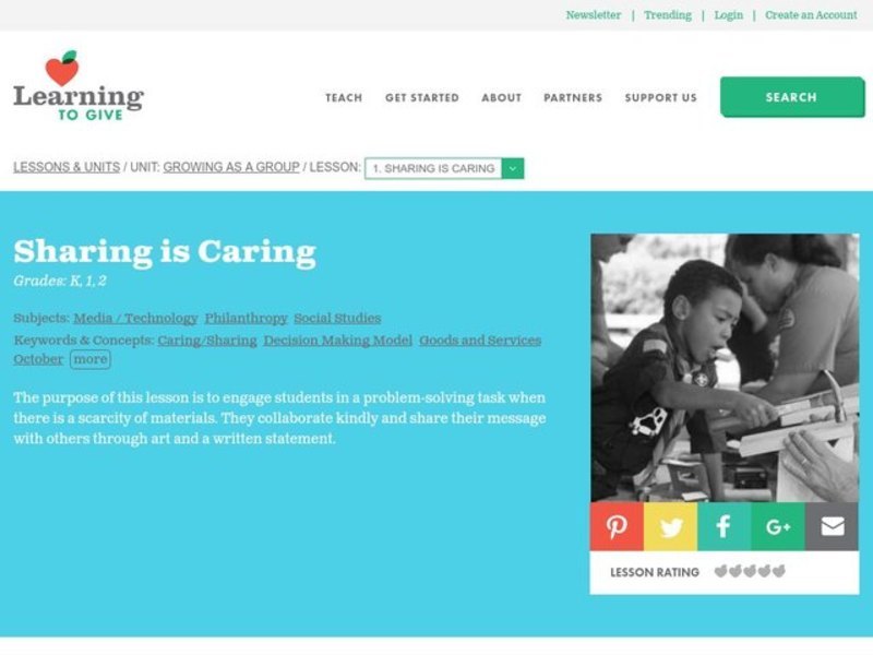 Sharing is Caring Lesson Plan