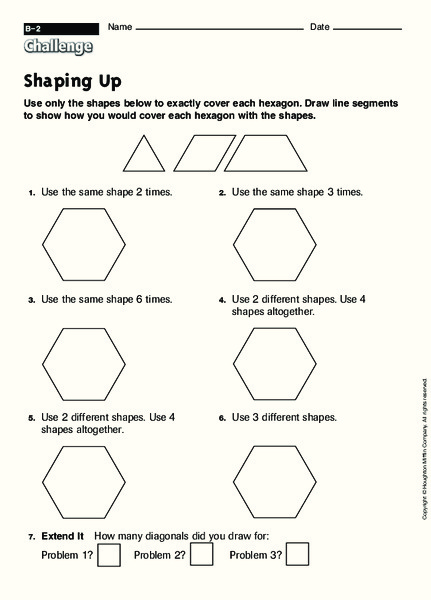 Shaping Up Worksheet