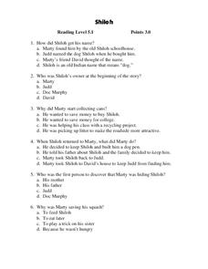 Shiloh Lesson Plan