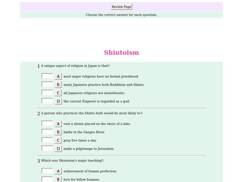 Shintoism Interactive