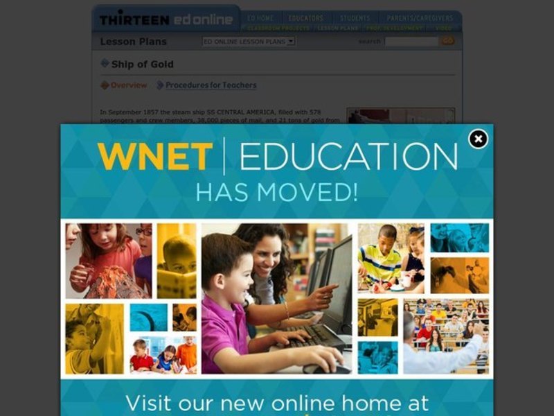 Ship of Gold Lesson Plan