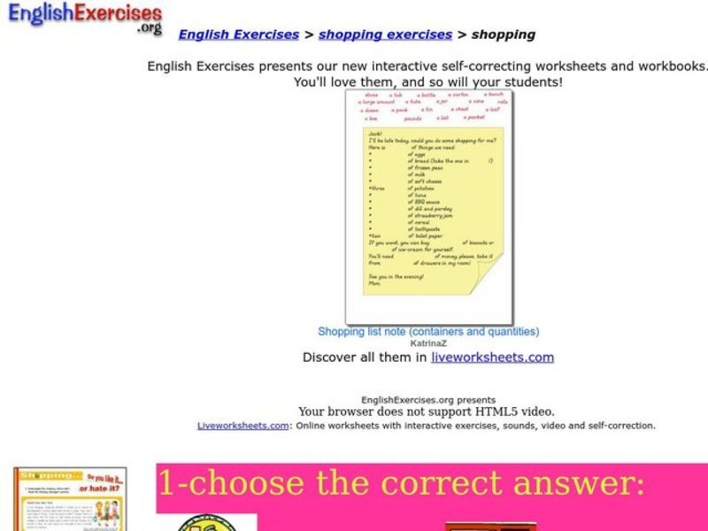 Shopping Interactive