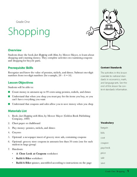 Shopping Lesson Plan