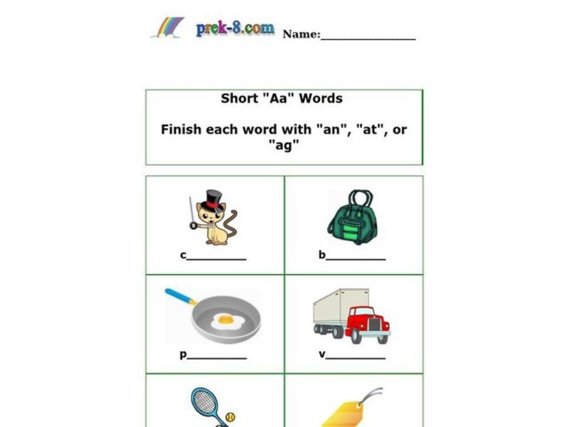 Short Worksheet