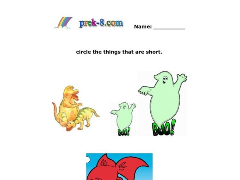 Short and Long Worksheet