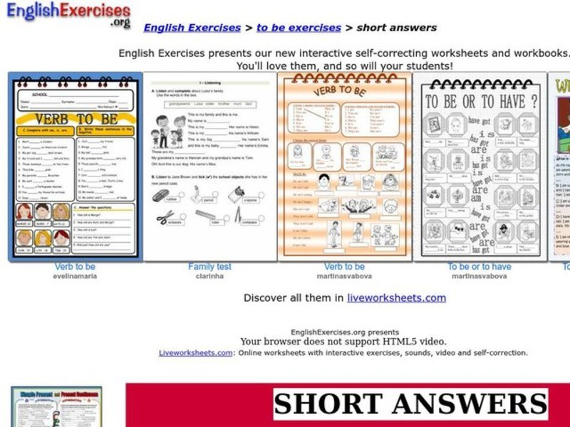 Short Answers Interactive