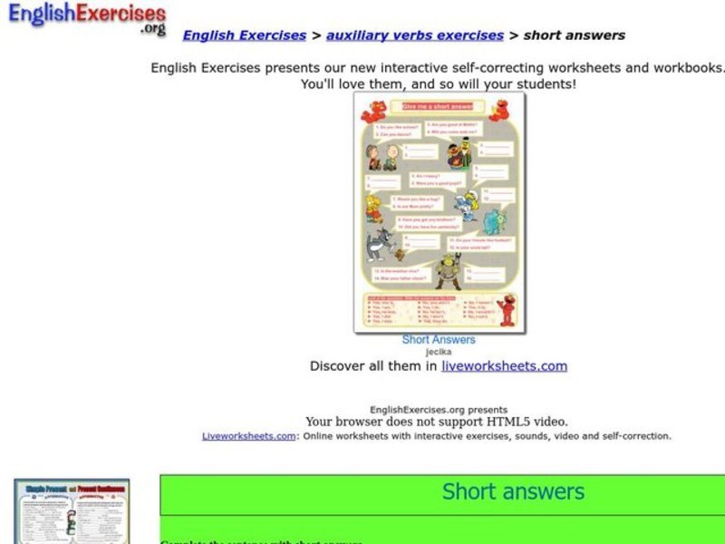 Short Answers Interactive