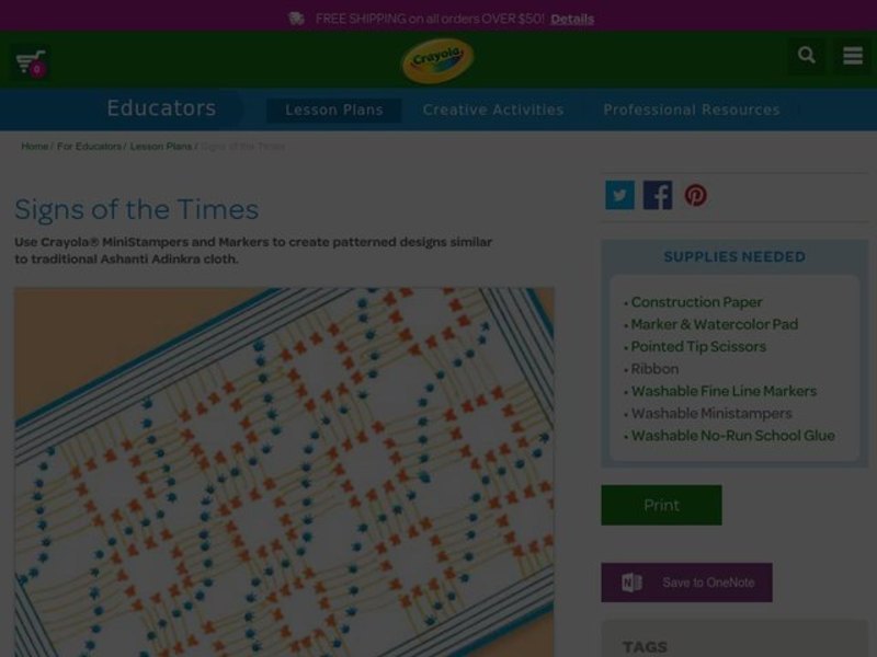 Signs Of The Times Lesson Plan