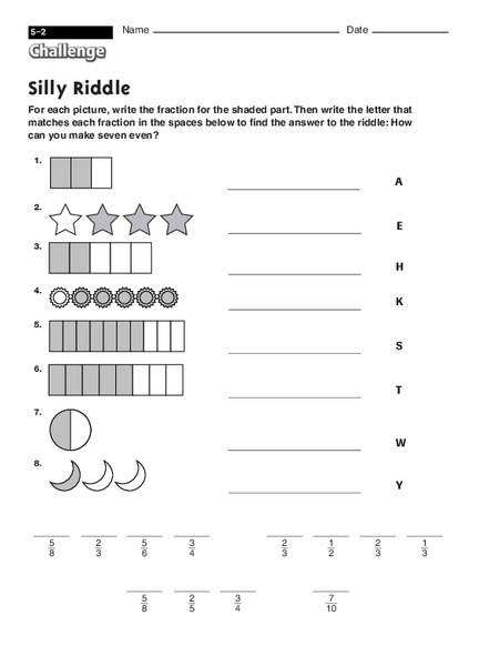 Silly Riddle Worksheet