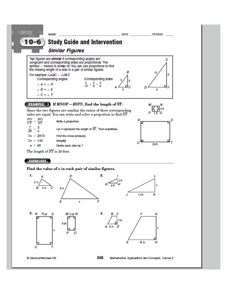 Similar Figures Worksheet