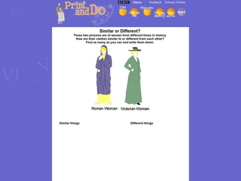 Similar or Different? Worksheet