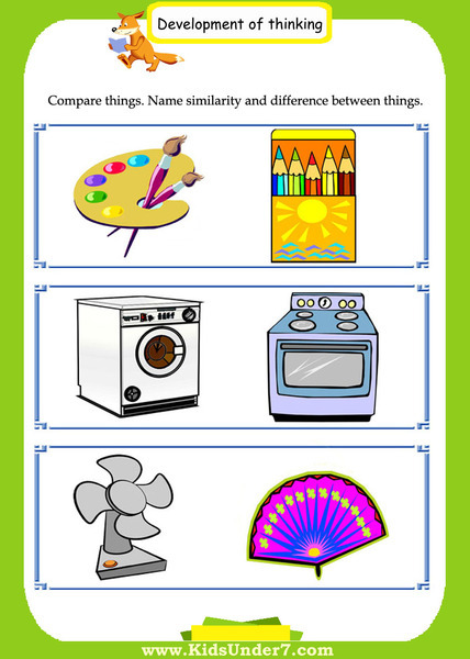 Similarities and Differences Worksheet