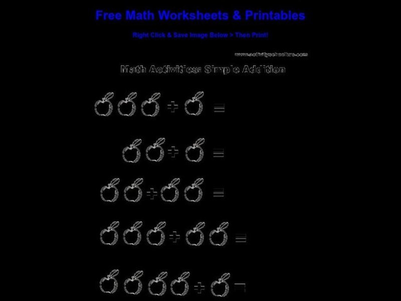 Simple Addition Worksheet