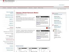 Simple Harmonic Motion Lesson Plan