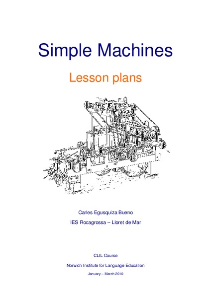 Simple Machines Unit Plan