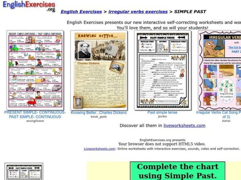 Simple Past Interactive